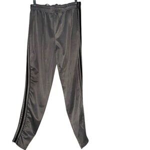 Mike Mens Gray & Black Athletic Track Pants Size M